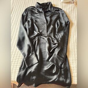 Zara Black Satin dress